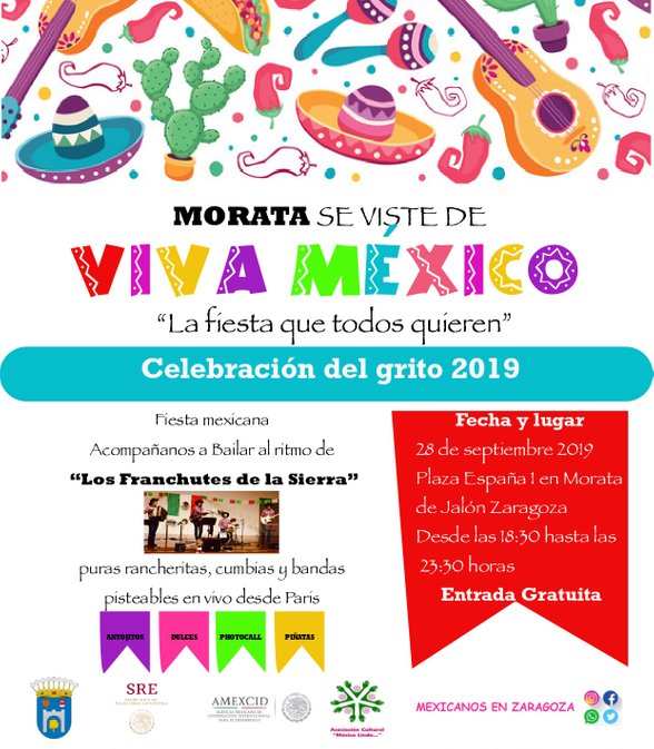 Grito 2018 Mexico en Zaragoza